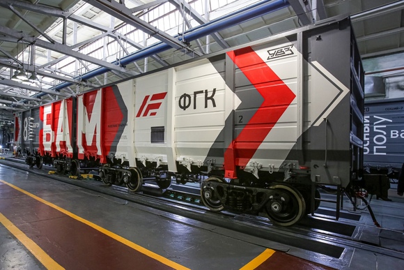 Uralvagonzavod tested the BAM gondola car in port conditions